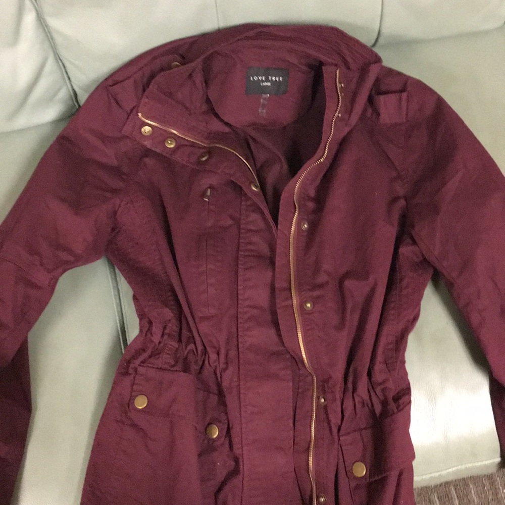 Love tree maroon jacket